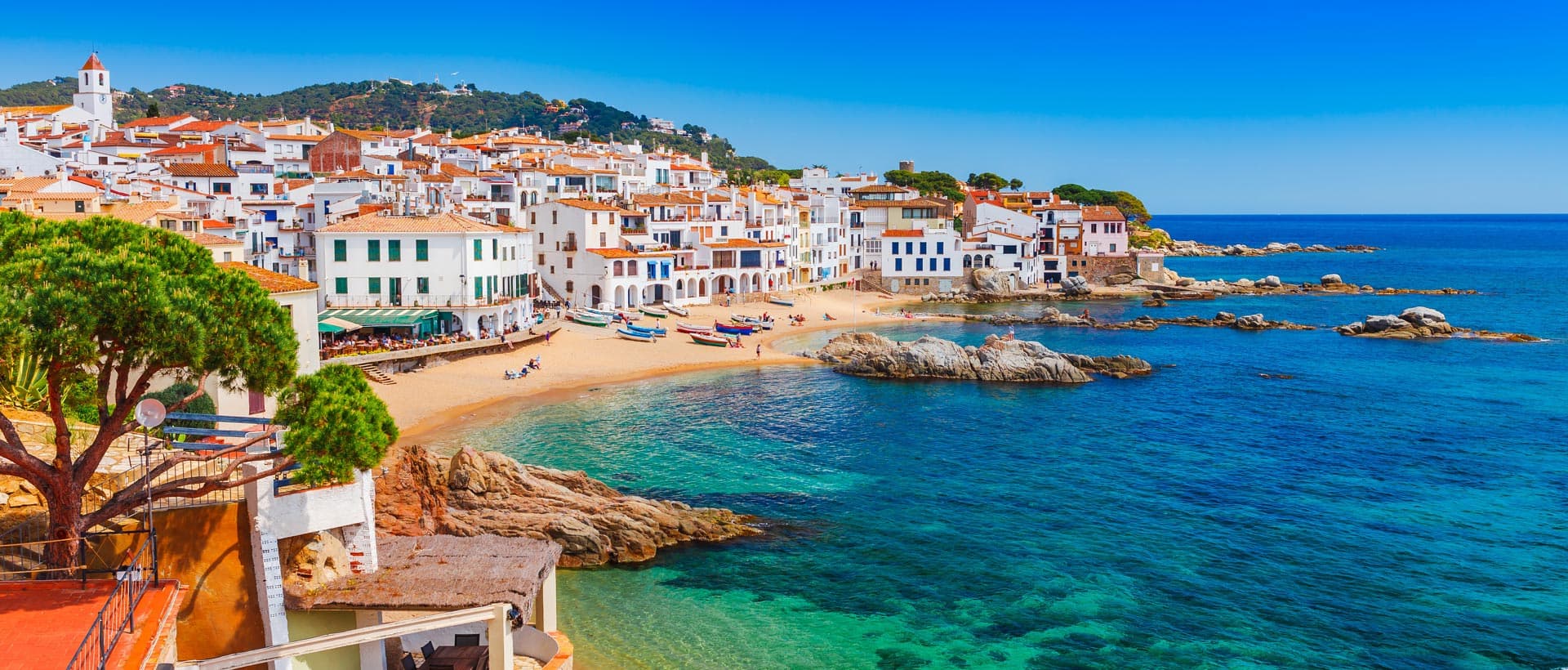 Calella de Palafrugell coastal village in Spain